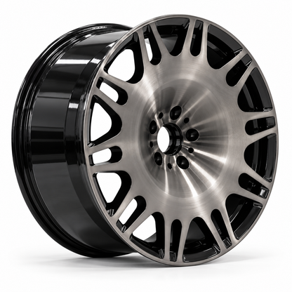EBG Komplet sportowe felgi aluminiowe czarno-srebrne 21x10/11 5x112 ET54/49 Mercedes