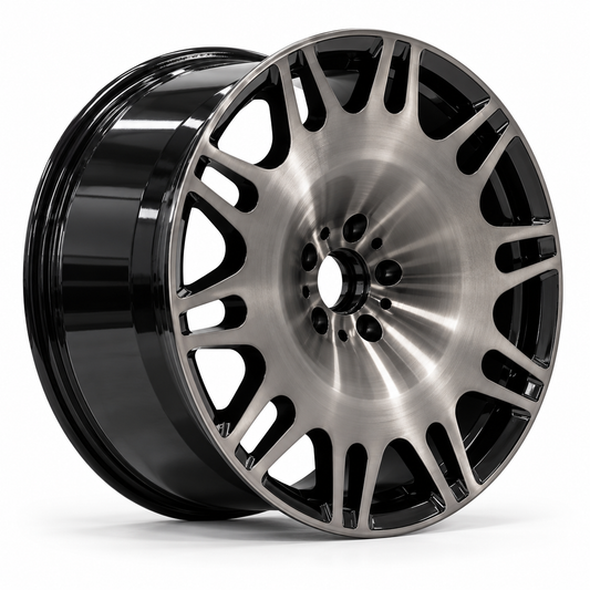 EBG Komplet sportowe felgi aluminiowe czarno-srebrne 21x10/11 5x112 ET54/49 Mercedes
