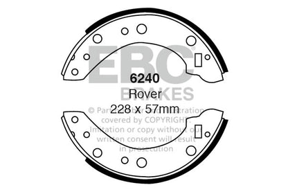 EBC Rear Brake Shoe Set Rover