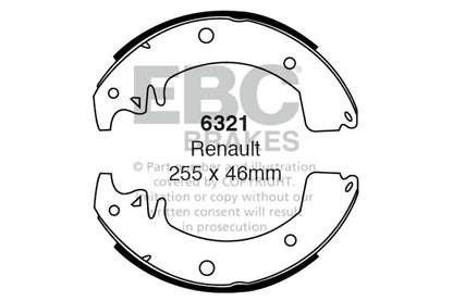 EBC Rear Brake Shoe Set Renault Commercial