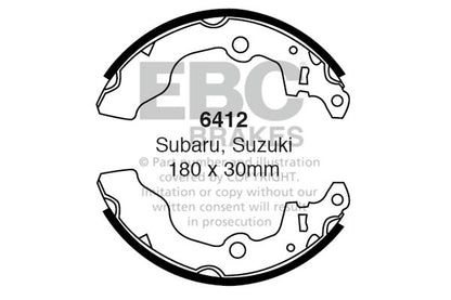 EBC Zestaw szczęk hamulcowych tył Subaru Suzuki Tata