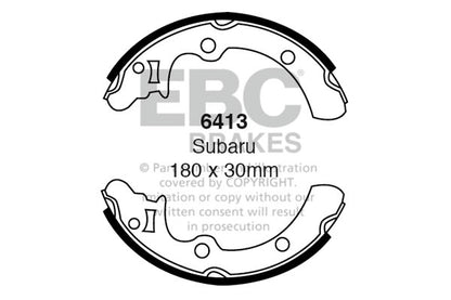 EBC Zestaw szczęk hamulcowych tył Subaru