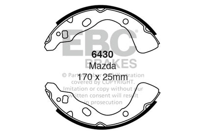 EBC Zestaw szczęk hamulcowych tył Kia Mazda