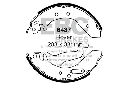 EBC Rear Brake Shoe Set Honda MG Rover