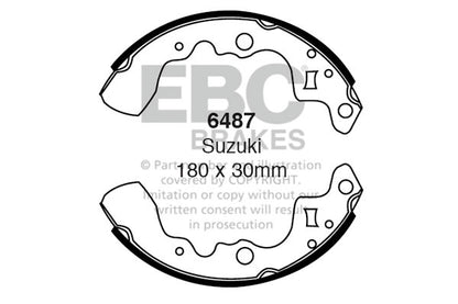 EBC Zestaw szczęk hamulcowych tył Subaru Suzuki