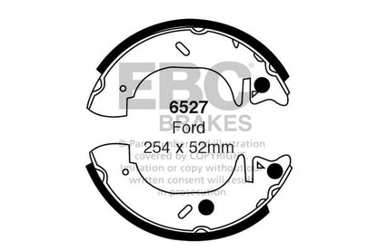 EBC Brake Shoe Set Rear Ford Commercial