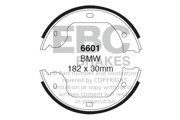 EBC Zestaw szczęk hamulcowych tył BMW Volkswagen