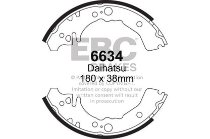 EBC Zestaw szczęk hamulcowych tył Daihatsu