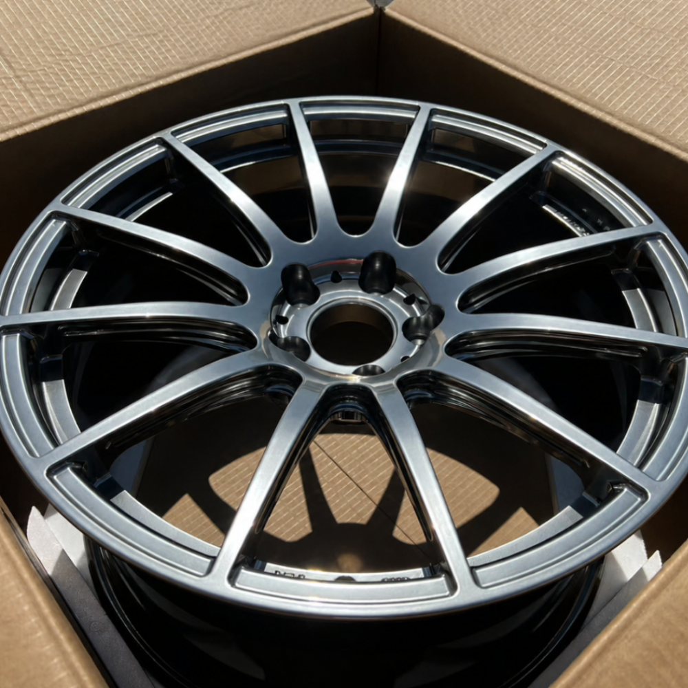 EBG Komplet sportowe felgi aluminiowe lekkostopowe srebrne 19x8.5 5x112 ET30