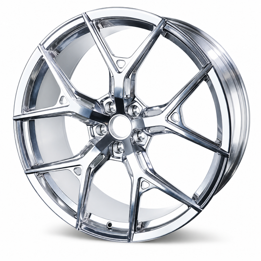 EBG Komplet sportowe felgi aluminiowe srebrne 20x8.5 5x120 ET35