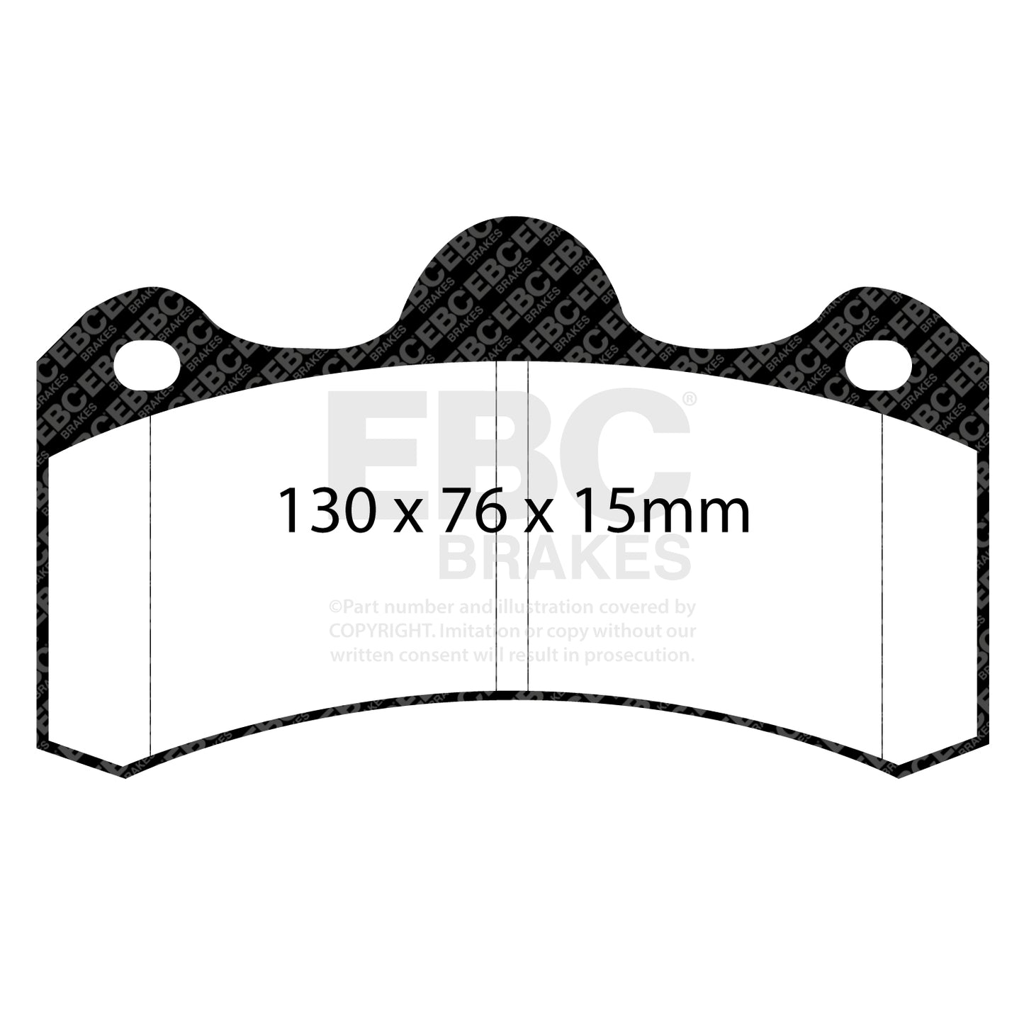 EBC REDSTUFF Rear Brake Pad Set Noble