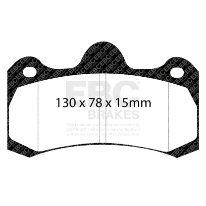 EBC YELLOWSTUFF Rear Brake Pad Set
