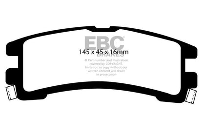EBC GREENSTUFF Rear Brake Pad Set Nissan