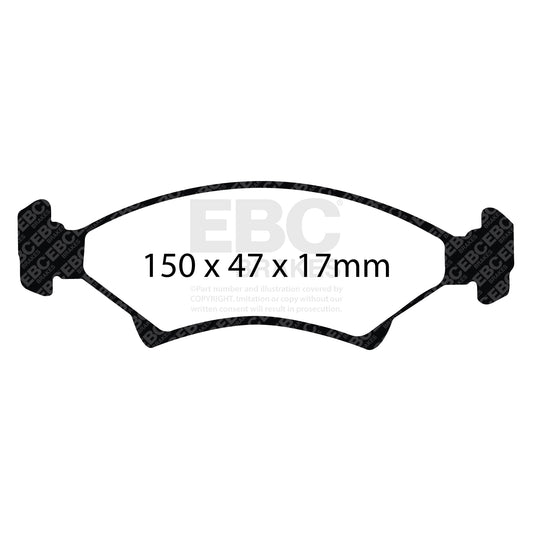 EBC ULTIMAX2 Brake Pad Set Front Kia 0K20A3323Z