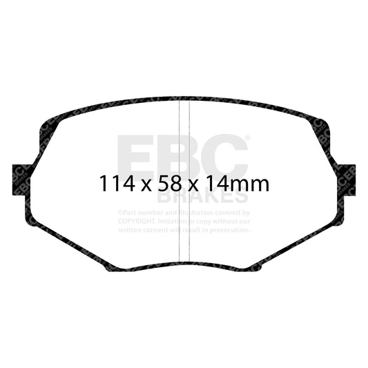 EBC ULTIMAX2 Front Brake Pad Set Mazda