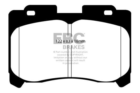 EBC Zestaw klocków hamulcowych GREENSTUFF Toyota 0446514150 04465-14150