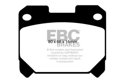 EBC GREENSTUFF Brake Pad Set Rear Toyota 04466-20110 0446633150