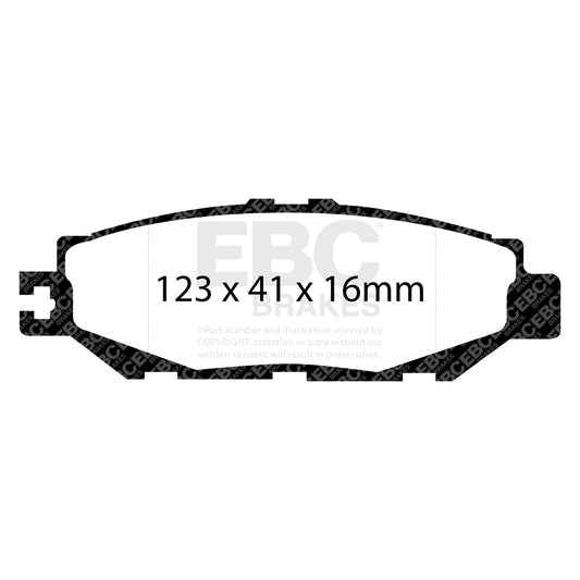EBC ULTIMAX2 Rear Brake Pad Set Lexus Toyota 0449224060