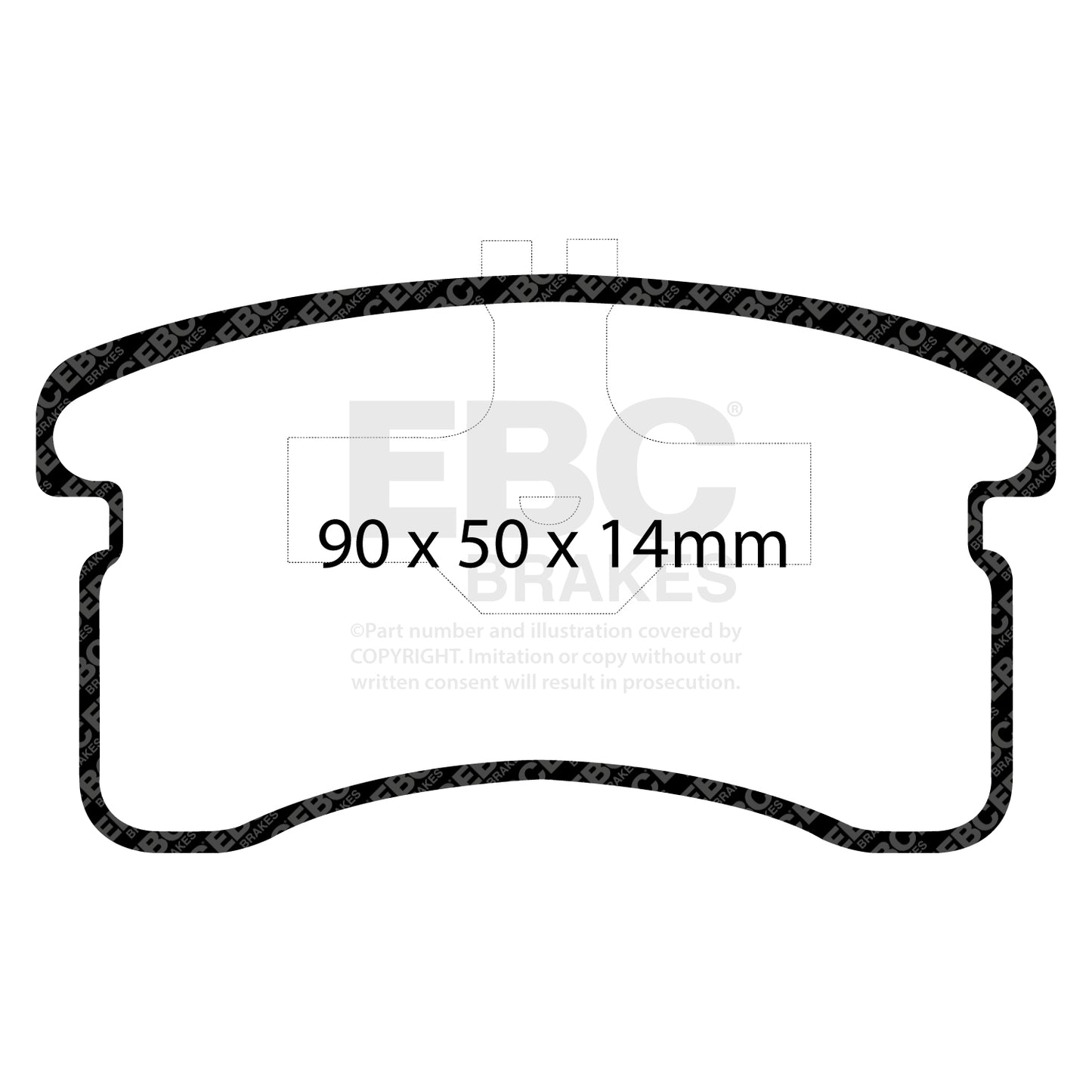 EBC ULTIMAX2 Brake Pad Set Front Daihatsu 0449187206000