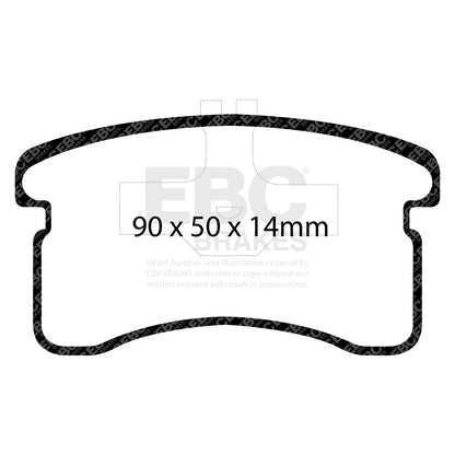 EBC ULTIMAX2 Brake Pad Set Front Daihatsu 0449187206000