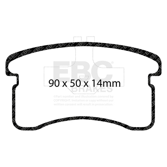 EBC ULTIMAX2 Brake Pad Set Front Daihatsu 0449187206000