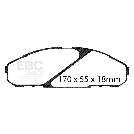 EBC ULTIMAX2 Front Brake Pad Set Nissan 4106037J91