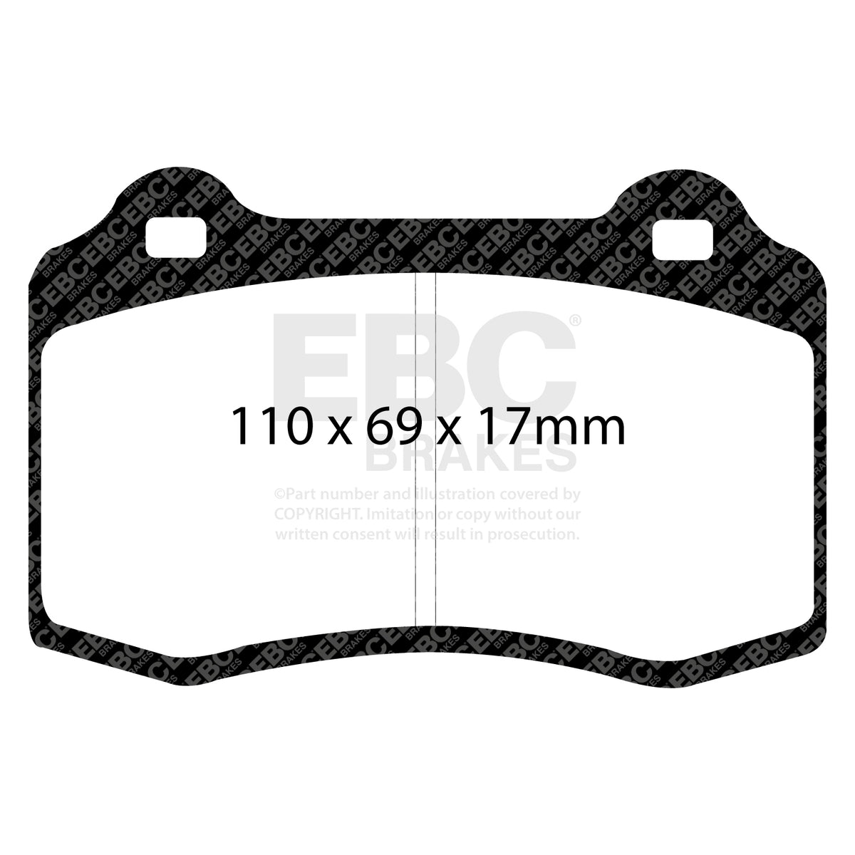 EBC Zestaw klocków hamulcowych REDSTUFF Alfa Romeo Bugatti Fiat Ford