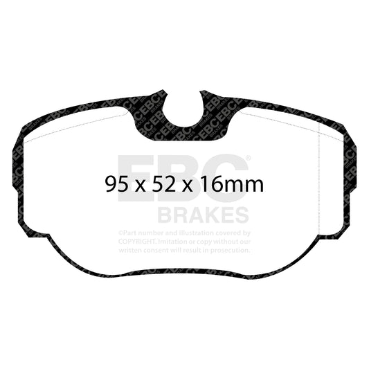 EBC ULTIMAX2 Brake Pad Set rear Land Rover STC3684