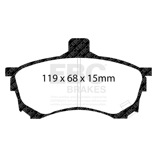 EBC ULTIMAX2 Front Brake Pad Set Mitsubishi MR249240