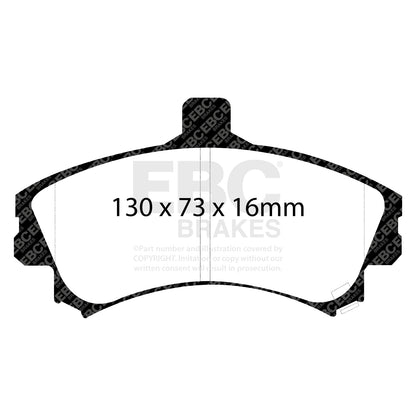 EBC YELLOWSTUFF Front Brake Pad Set Mitsubishi