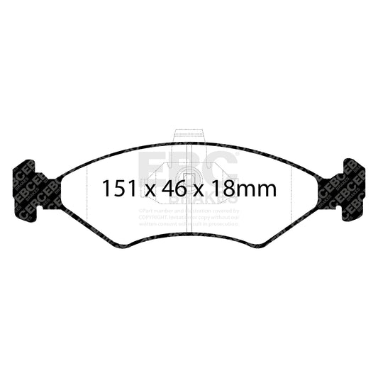 EBC ULTIMAX2 Front Brake Pad Set Ford Commercial Mazda