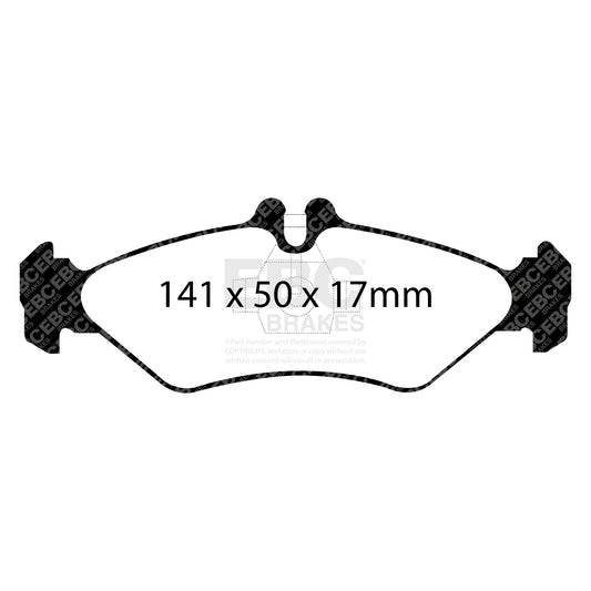 EBC ULTIMAX2 Brake Pad Set Rear Mercedes-Benz Commercial