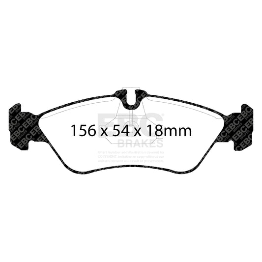 EBC ULTIMAX2 Rear Brake Pad Set Mercedes-Benz Commercial