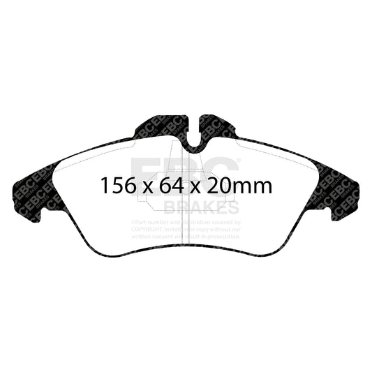 EBC ULTIMAX2 Front Brake Pad Set Mercedes-Benz Commercial