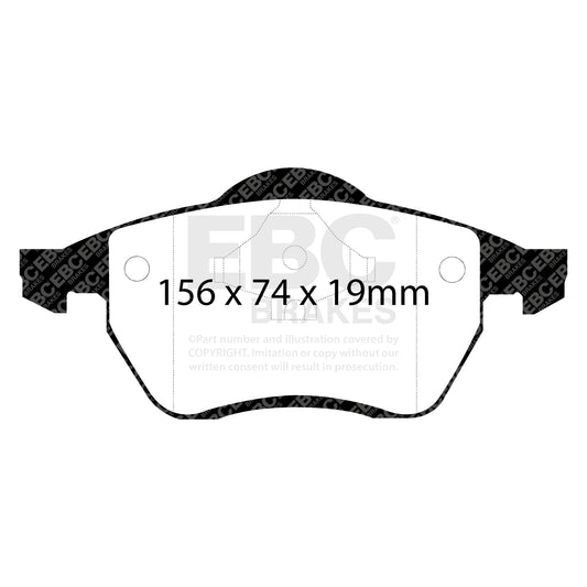 EBC ULTIMAX2 Front Brake Pad Set Ford Seat Volkswagen