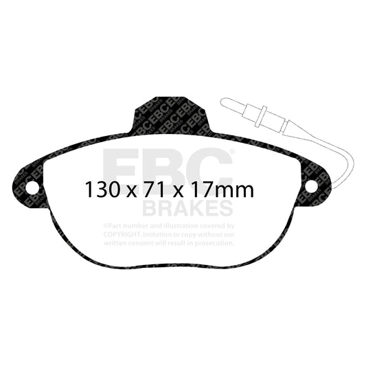 EBC ULTIMAX2 Front Brake Pad Set Citroen 425133