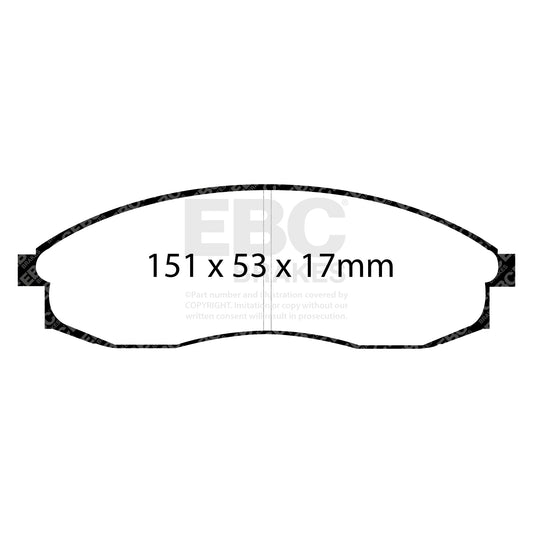 EBC ULTIMAX2 Front Brake Pad Set