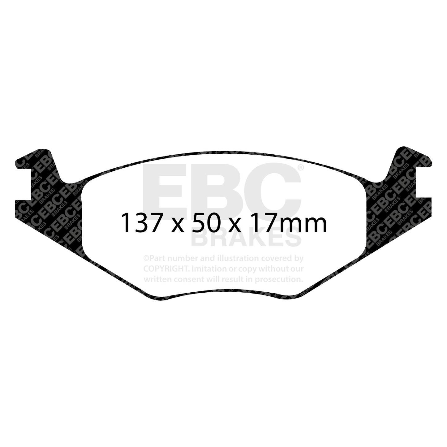 EBC Zestaw klocków hamulcowych GREENSTUFF przód Volkswagen 867698151