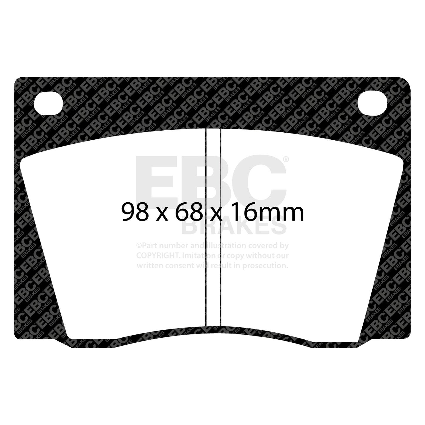 EBC Zestaw klocków hamulcowych ULTIMAX2 przód Alfa Romeo Austin Bristol