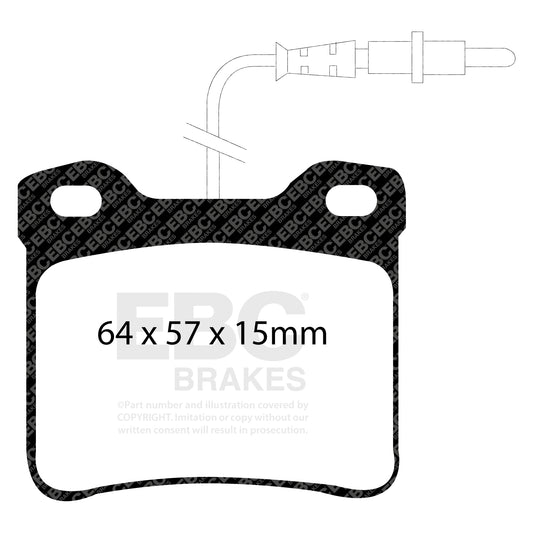 EBC ULTIMAX2 Rear Brake Pad Set Mercedes-Benz Commercial