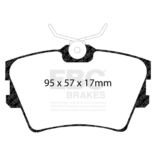 EBC ULTIMAX2 Rear Brake Pad Set Volkswagen Commercial 701698451