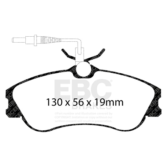 EBC Zestaw klocków hamulcowych GREENSTUFF przód Citroen Peugeot 425155