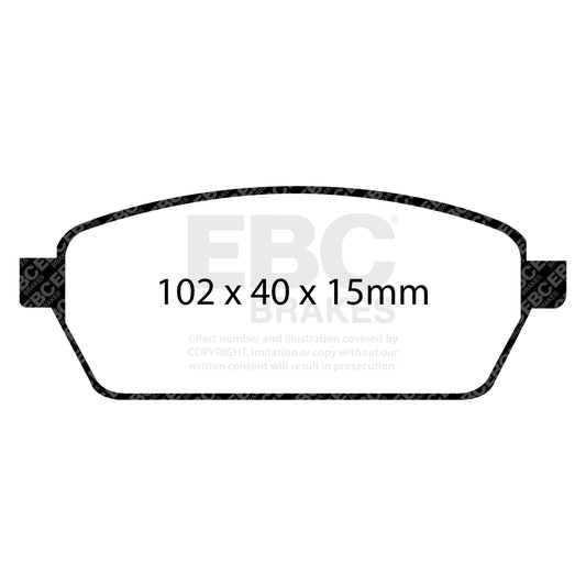 EBC ULTIMAX2 Front Brake Pad Set Suzuki Commercial 5520050FA0