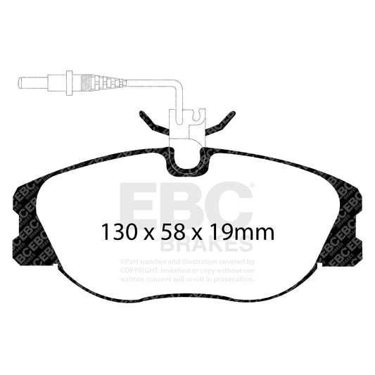 EBC ULTIMAX2 Front Brake Pad Set Citroen Commercial