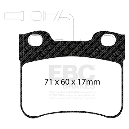 EBC ULTIMAX2 Front Brake Pad Set Citroen 95619549