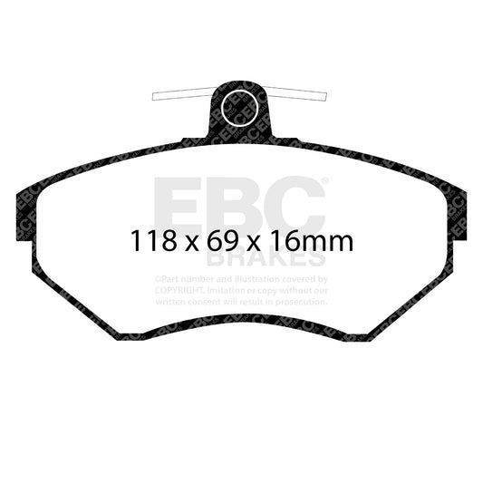 EBC ULTIMAX2 Front Brake Pad Set Audi Seat Commercial