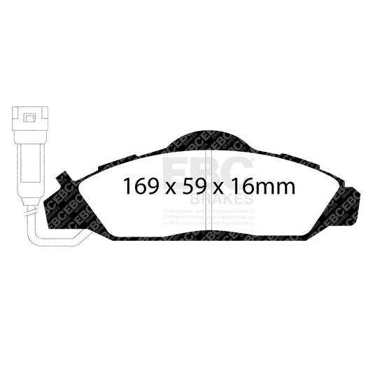 EBC ULTIMAX2 Front Brake Pads Daewoo SsangYong 4813005100