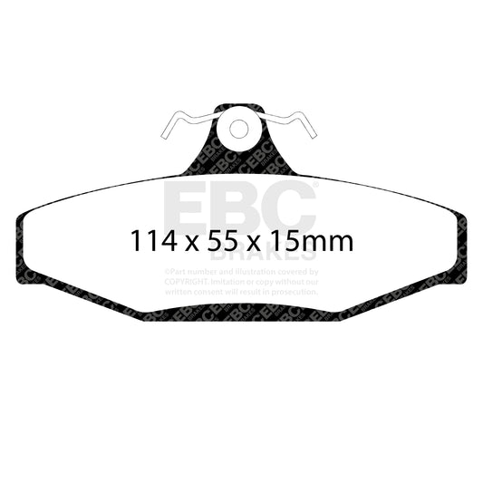 EBC ULTIMAX2 Brake Pad Set rear Daewoo SsangYong 4841305000