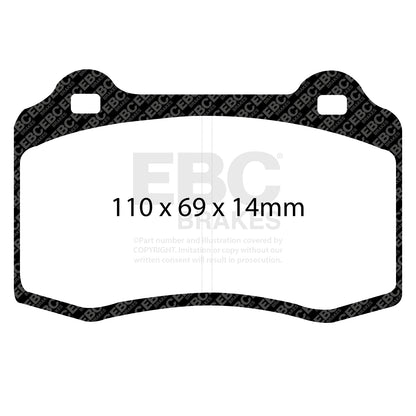 EBC ULTIMAX2 Brake Pad Set Cadillac Citroen DS Morgan Peugeot
