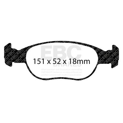EBC ULTIMAX2 Brake Pad Set front Fiat Commercial 9947934